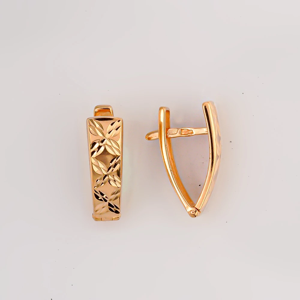 Серьги из красного золота 585 пробы