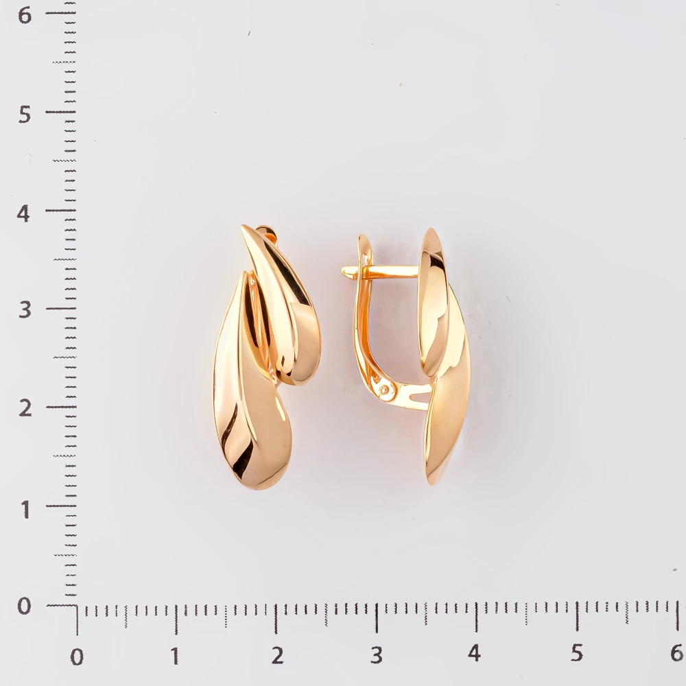 Серьги из красного золота 585 пробы