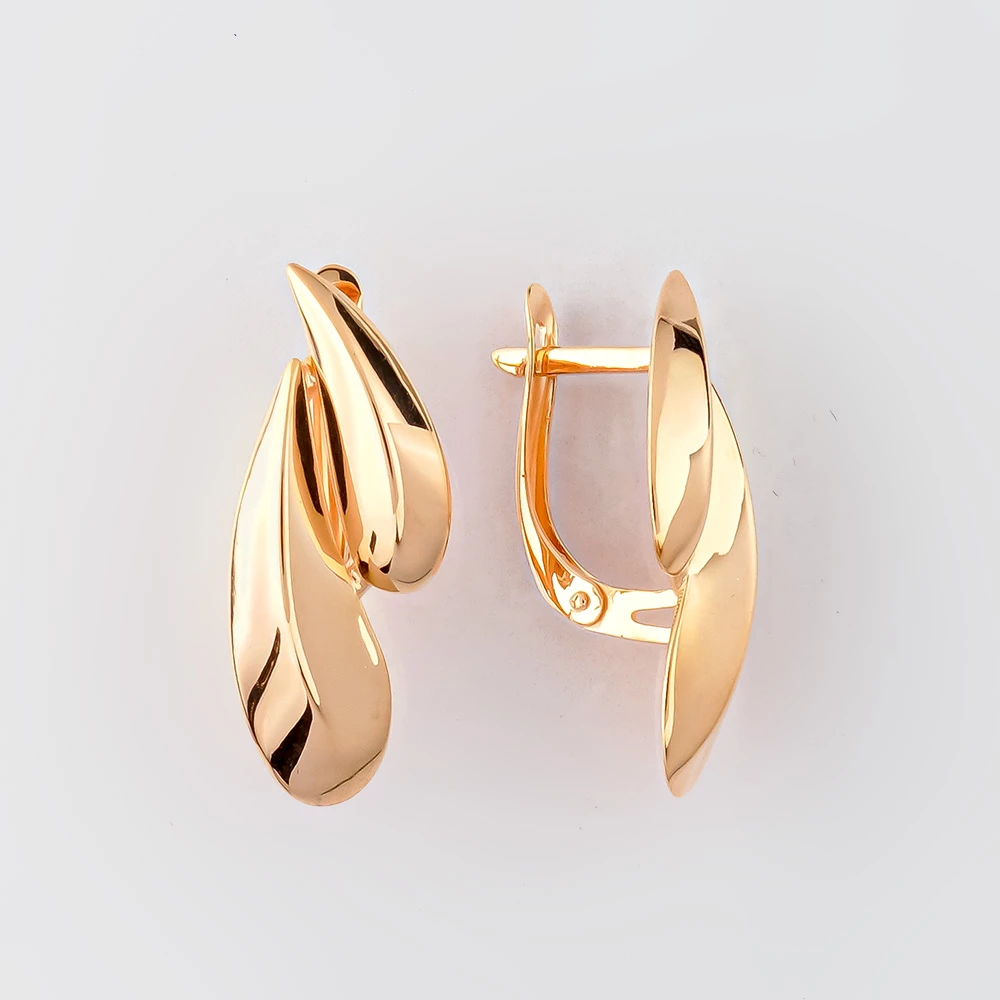 Серьги из красного золота 585 пробы