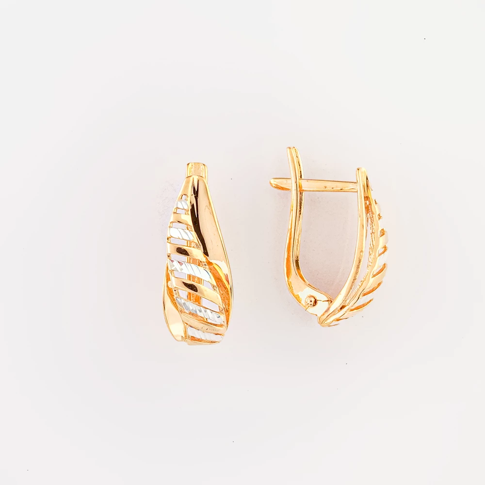 Серьги из красного золота 585 пробы
