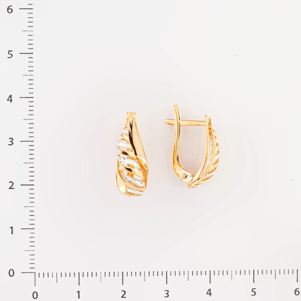Серьги из красного золота 585 пробы