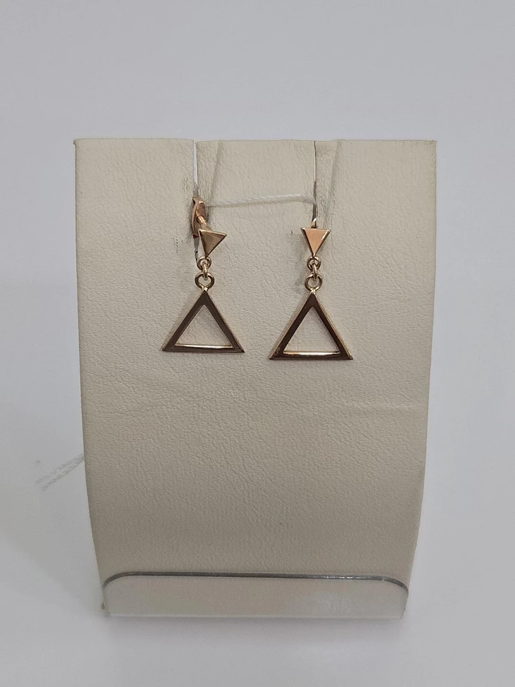 Серьги из красного золота 585 пробы