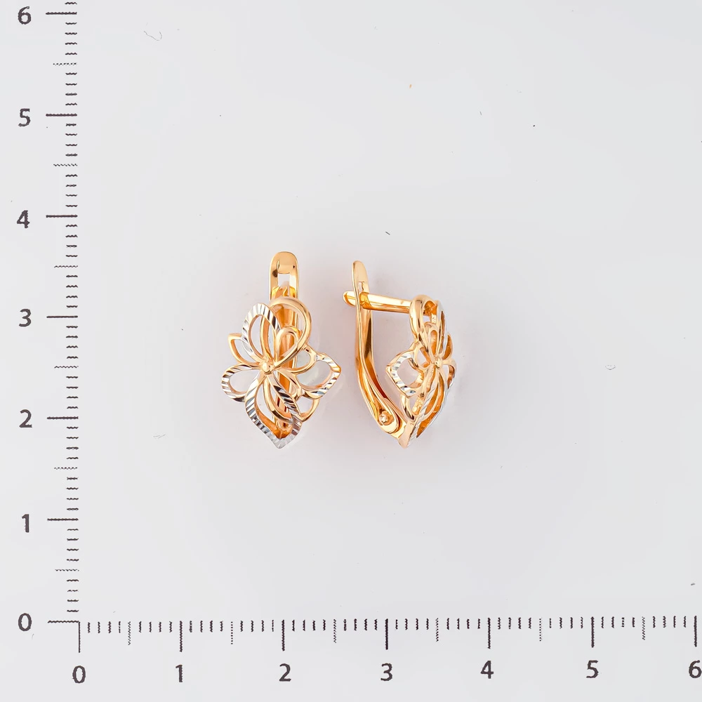 Серьги из красного золота 585 пробы