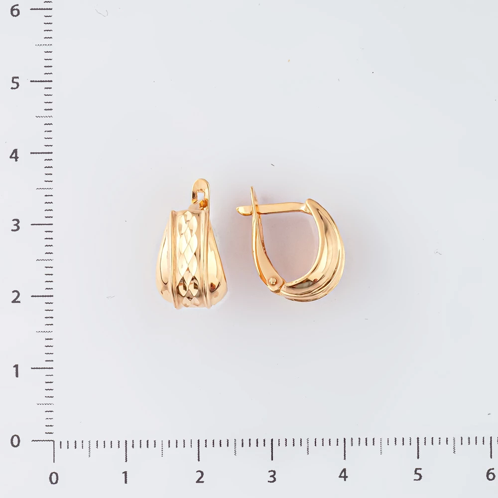 Серьги из красного золота 585 пробы