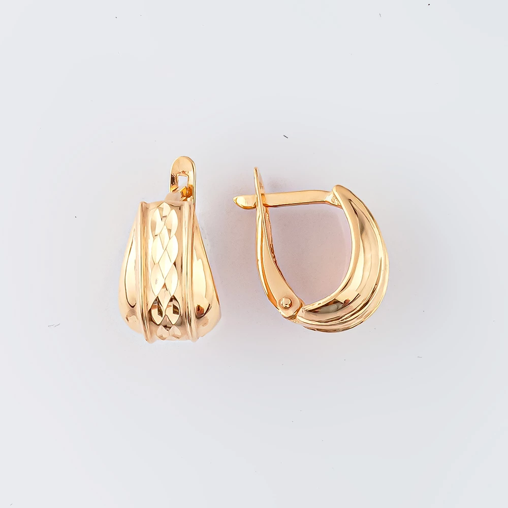 Серьги из красного золота 585 пробы