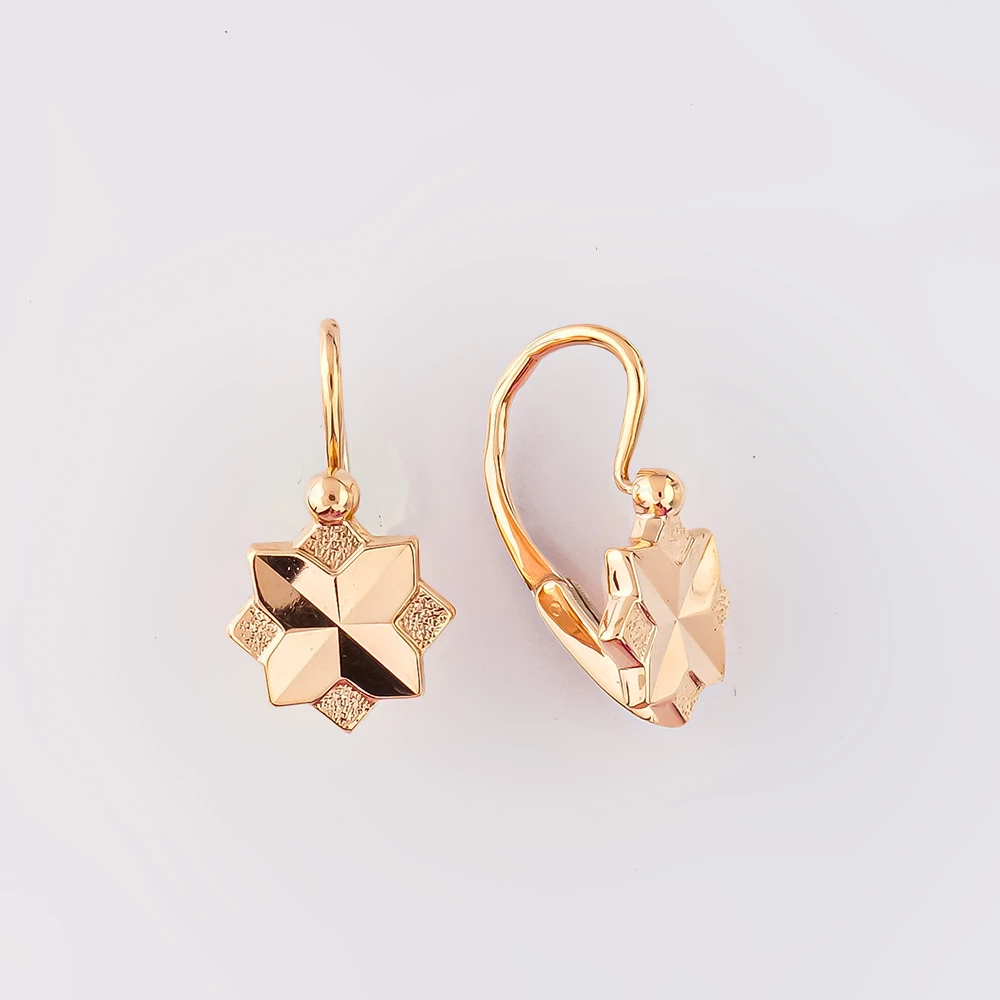 Серьги из красного золота 583 пробы