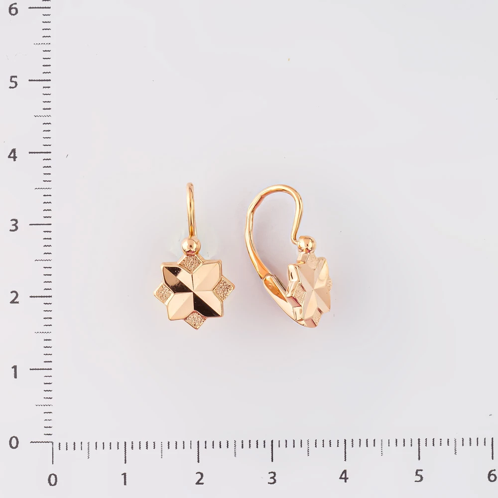 Серьги из красного золота 583 пробы