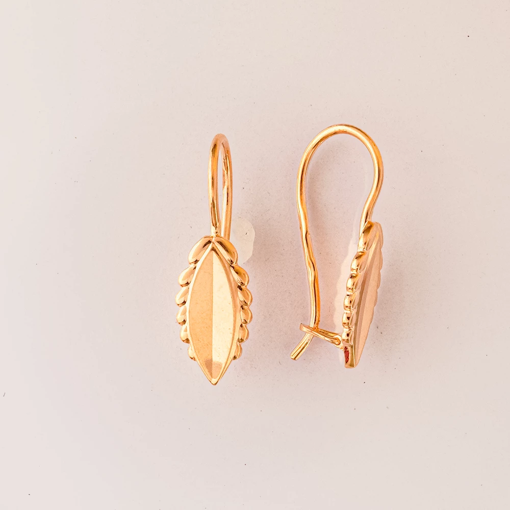 Серьги из красного золота 585 пробы