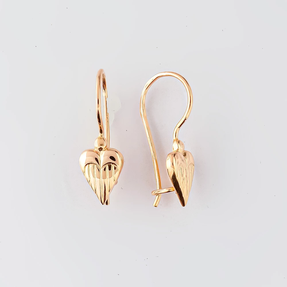 Серьги из красного золота 583 пробы