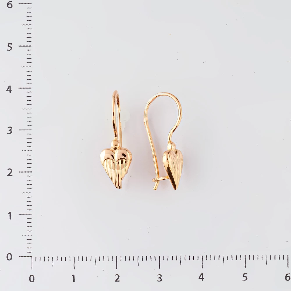 Серьги из красного золота 583 пробы