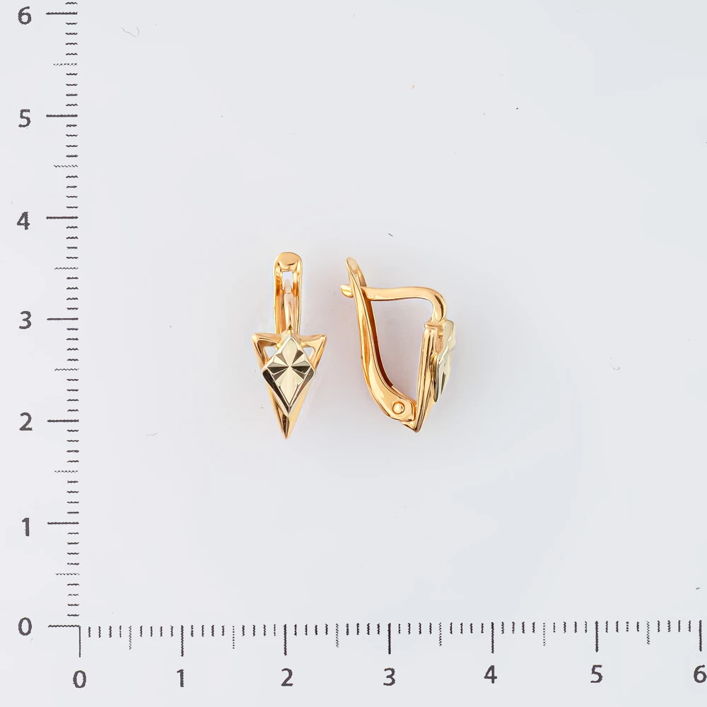 Серьги из красного золота 585 пробы