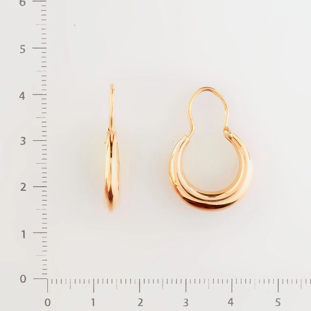 Серьги из красного золота 585 пробы