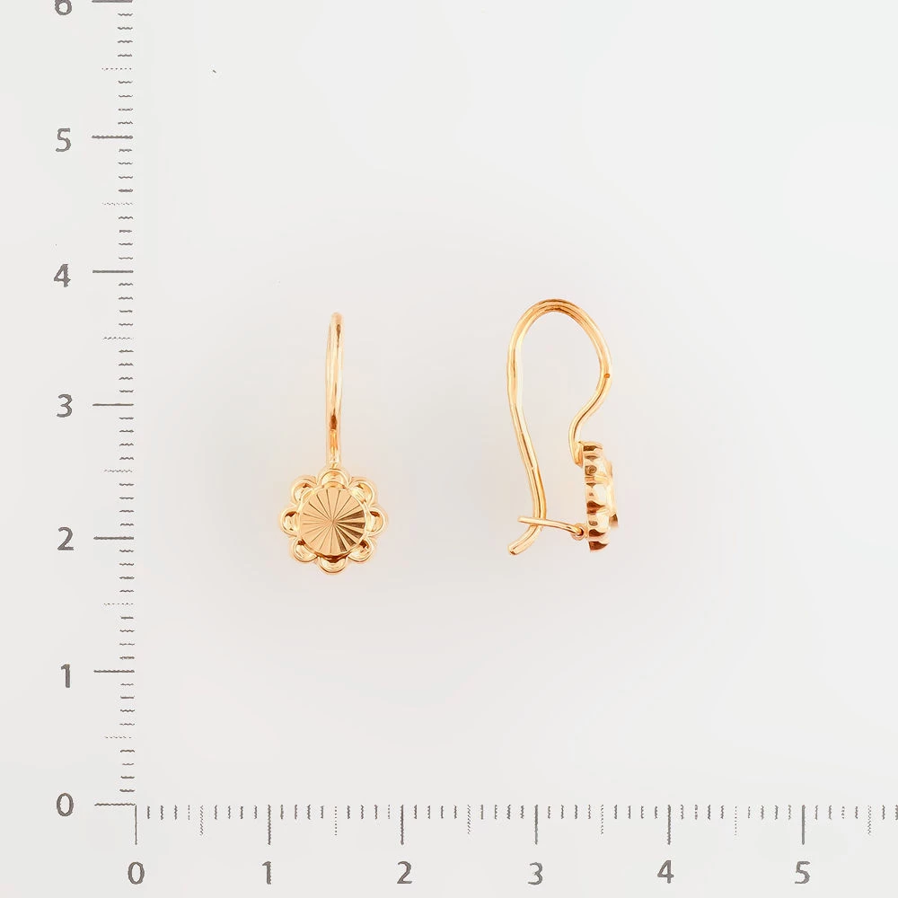Серьги из красного золота 585 пробы