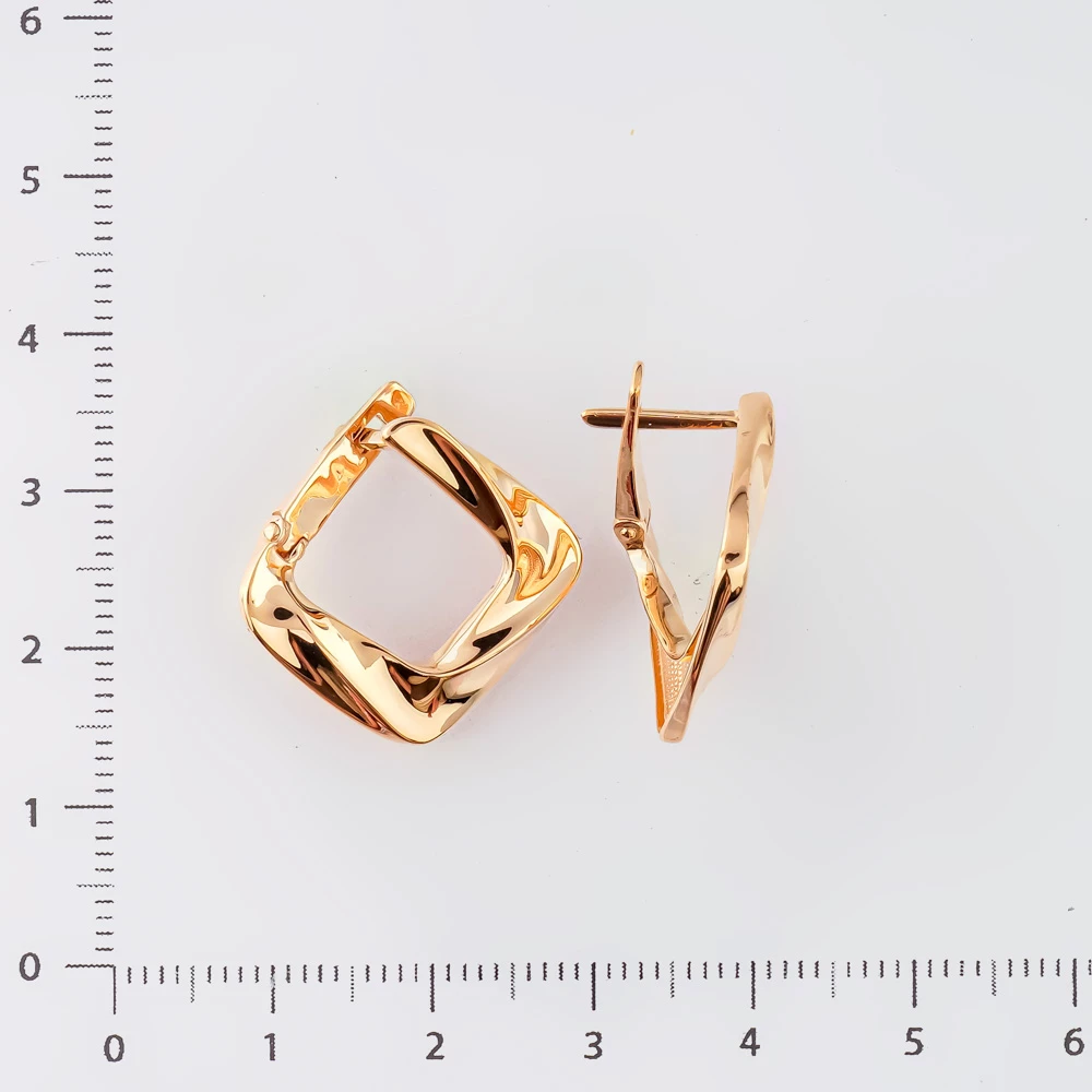 Серьги из красного золота 585 пробы