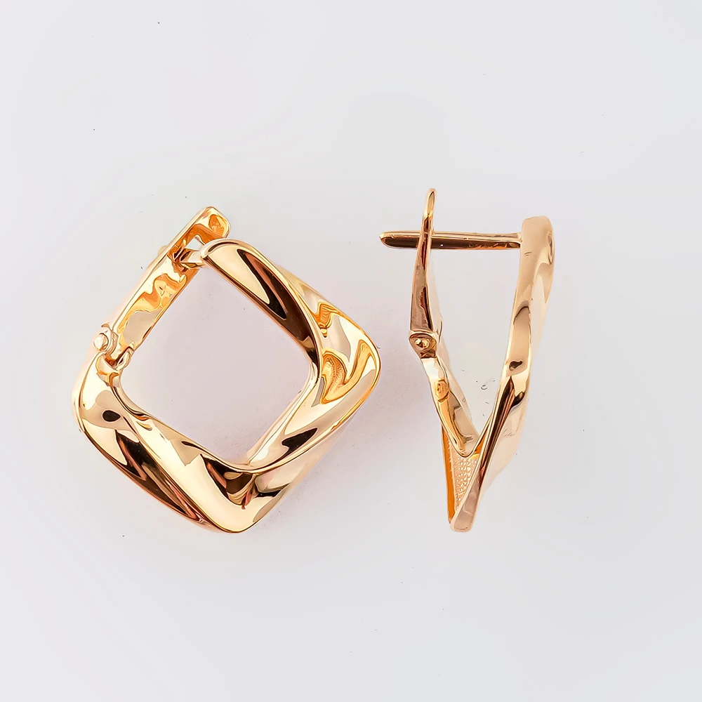 Серьги из красного золота 585 пробы