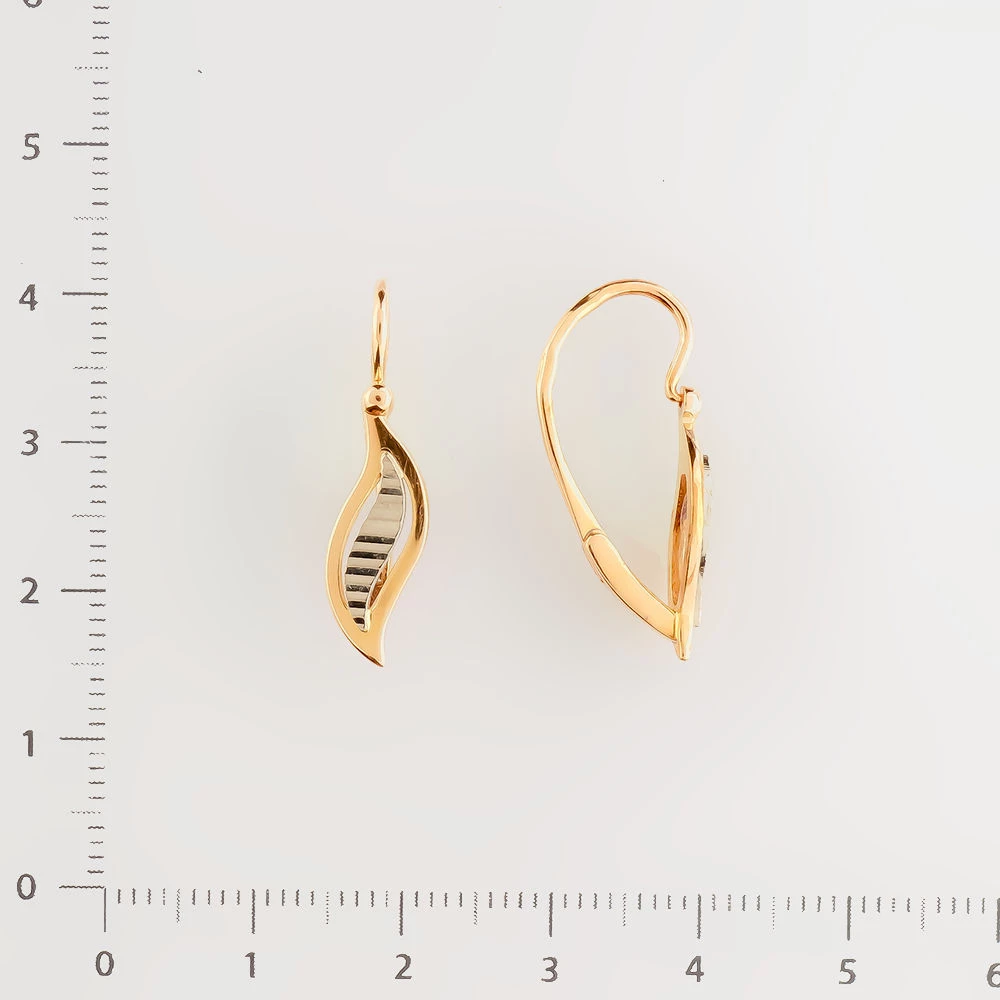 Серьги из красного золота 583 пробы