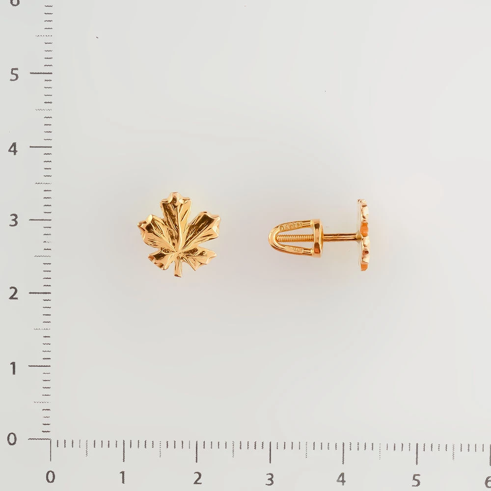 Серьги из красного золота 583 пробы