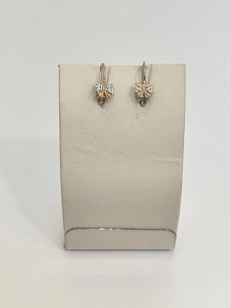 Серьги из красного золота 375 пробы