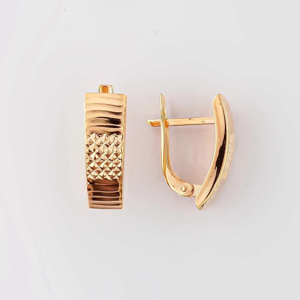 Серьги из красного золота 585 пробы