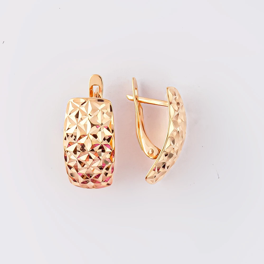 Серьги из красного золота 585 пробы