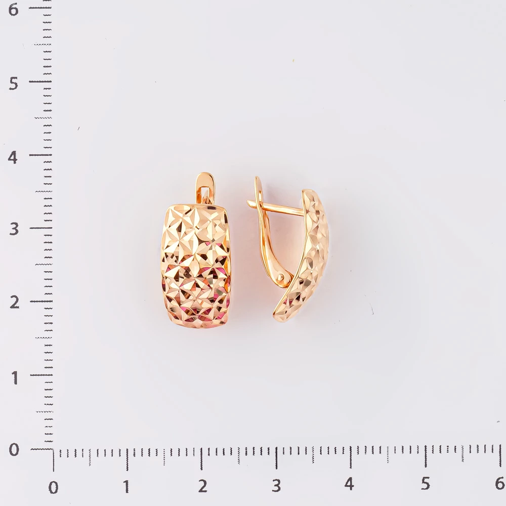 Серьги из красного золота 585 пробы