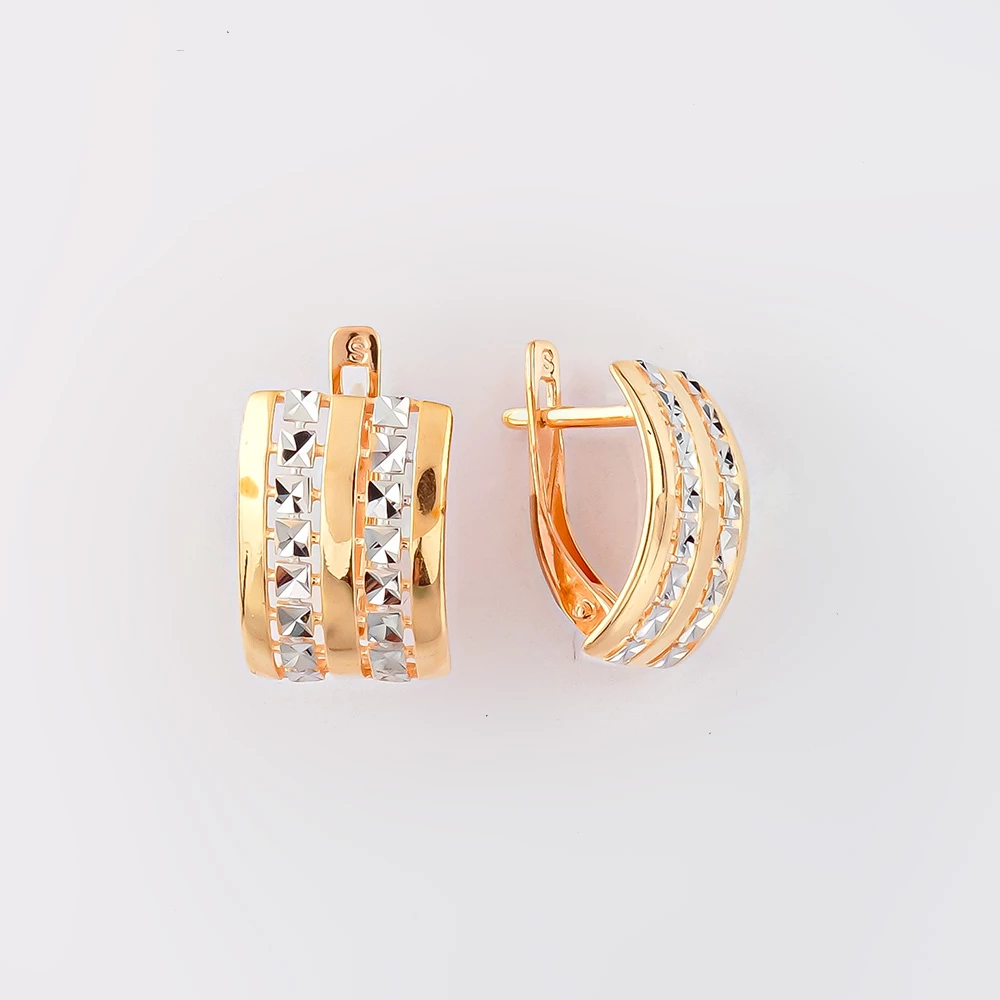 Серьги из красного золота 585 пробы