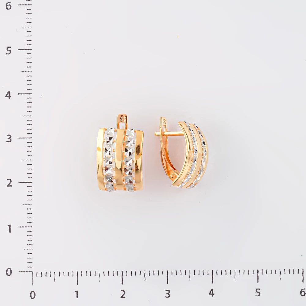 Серьги из красного золота 585 пробы
