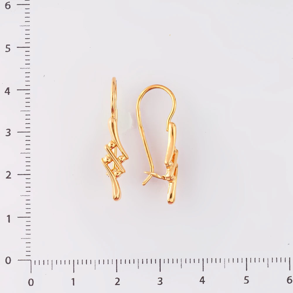 Серьги из красного золота 585 пробы