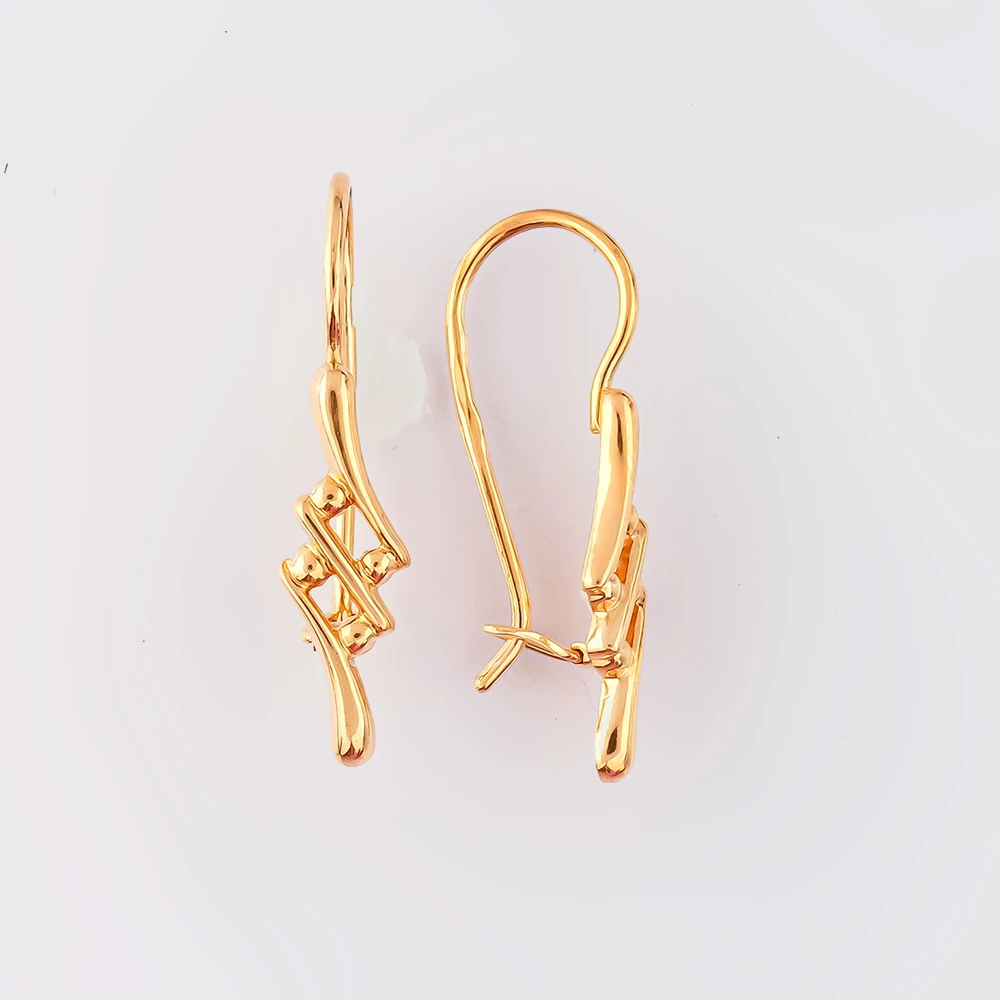 Серьги из красного золота 585 пробы