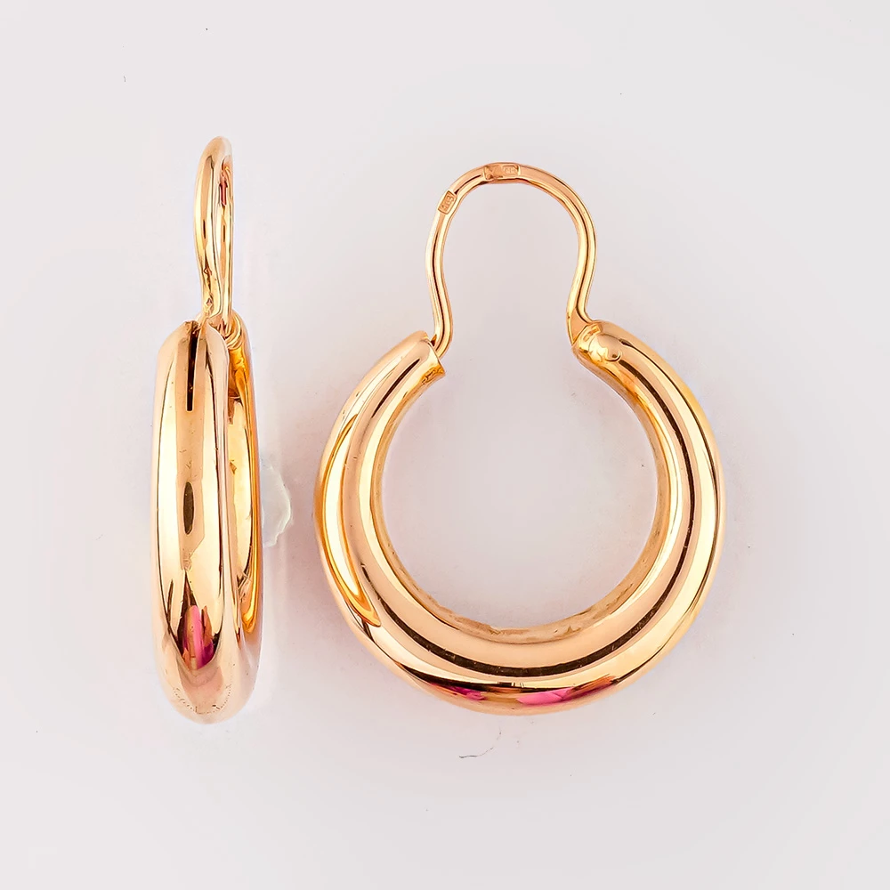 Серьги из красного золота 585 пробы