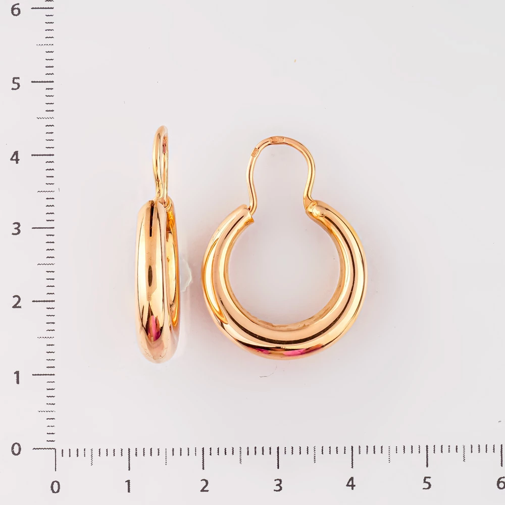 Серьги из красного золота 585 пробы