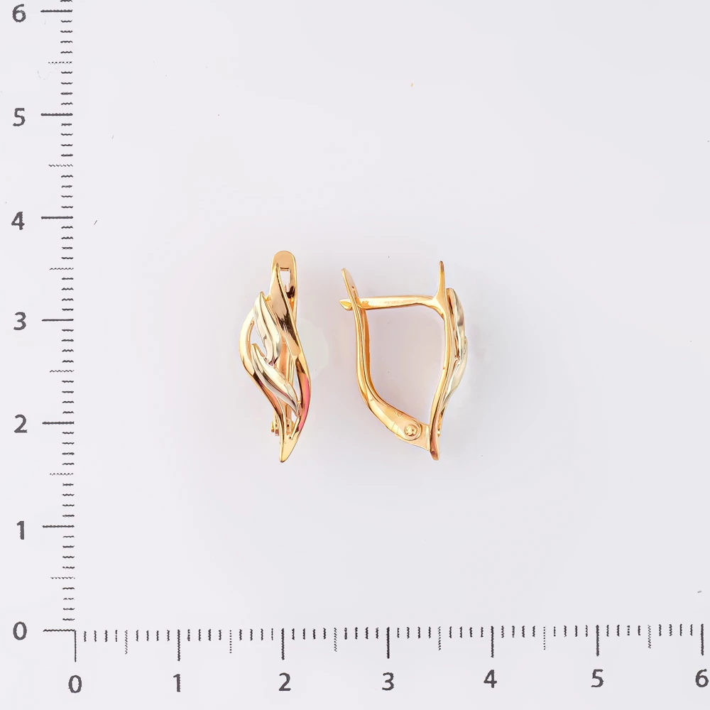 Серьги из красного золота 585 пробы