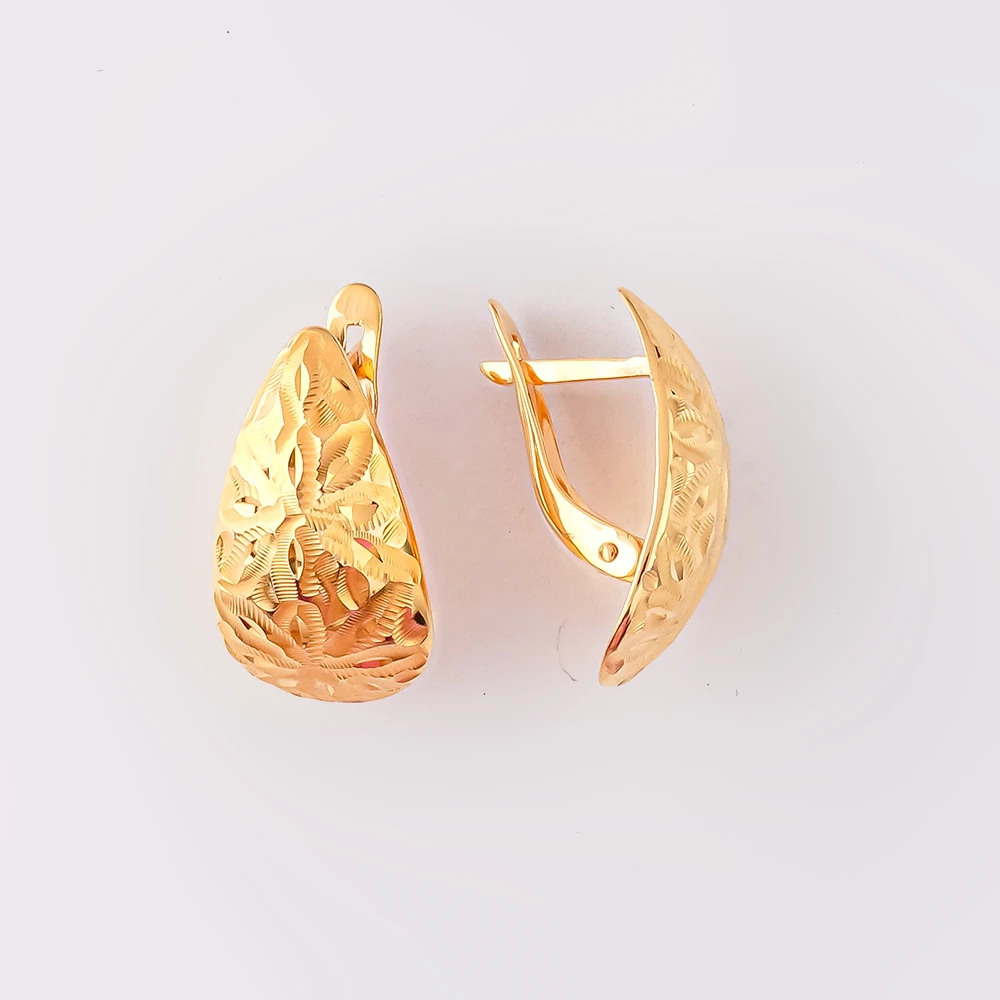 Серьги из красного золота 585 пробы