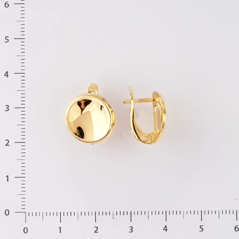Серьги из желтого золота 585 пробы