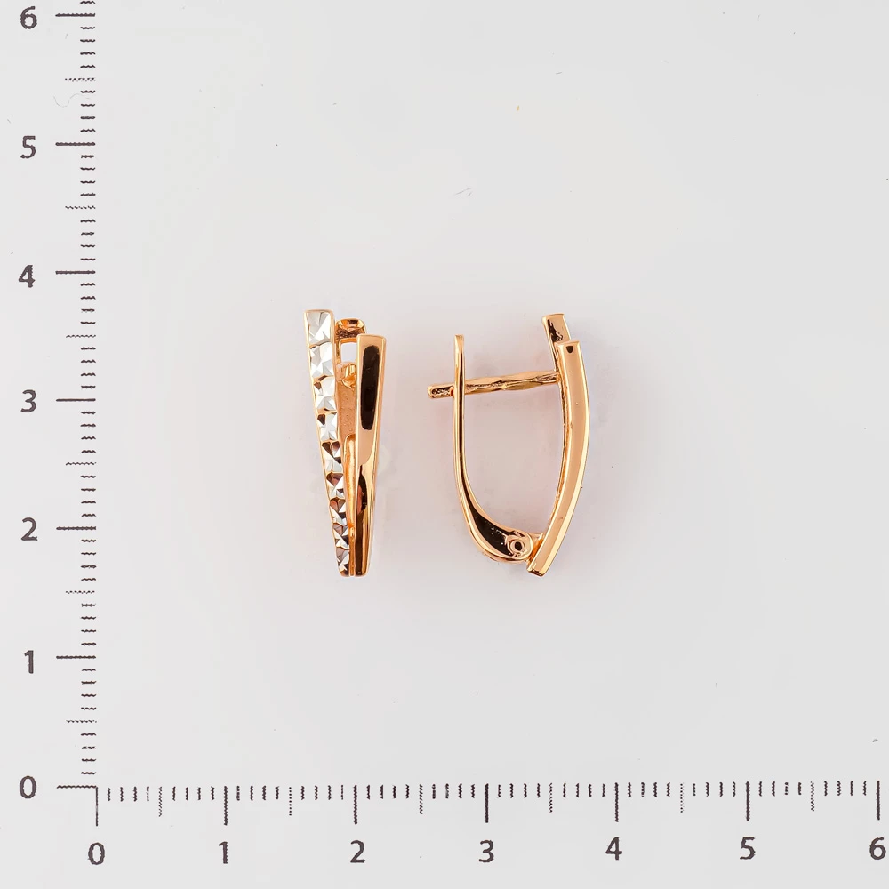 Серьги из красного золота 585 пробы