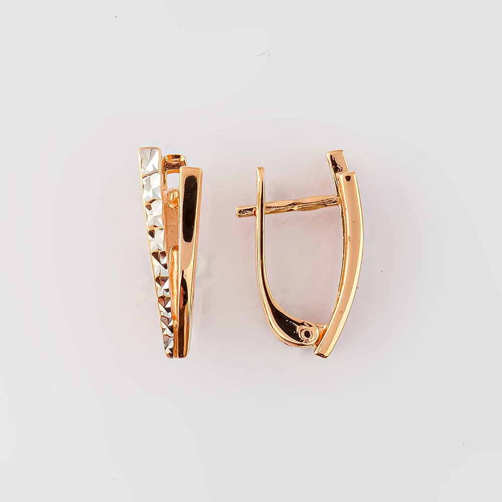 Серьги из красного золота 585 пробы