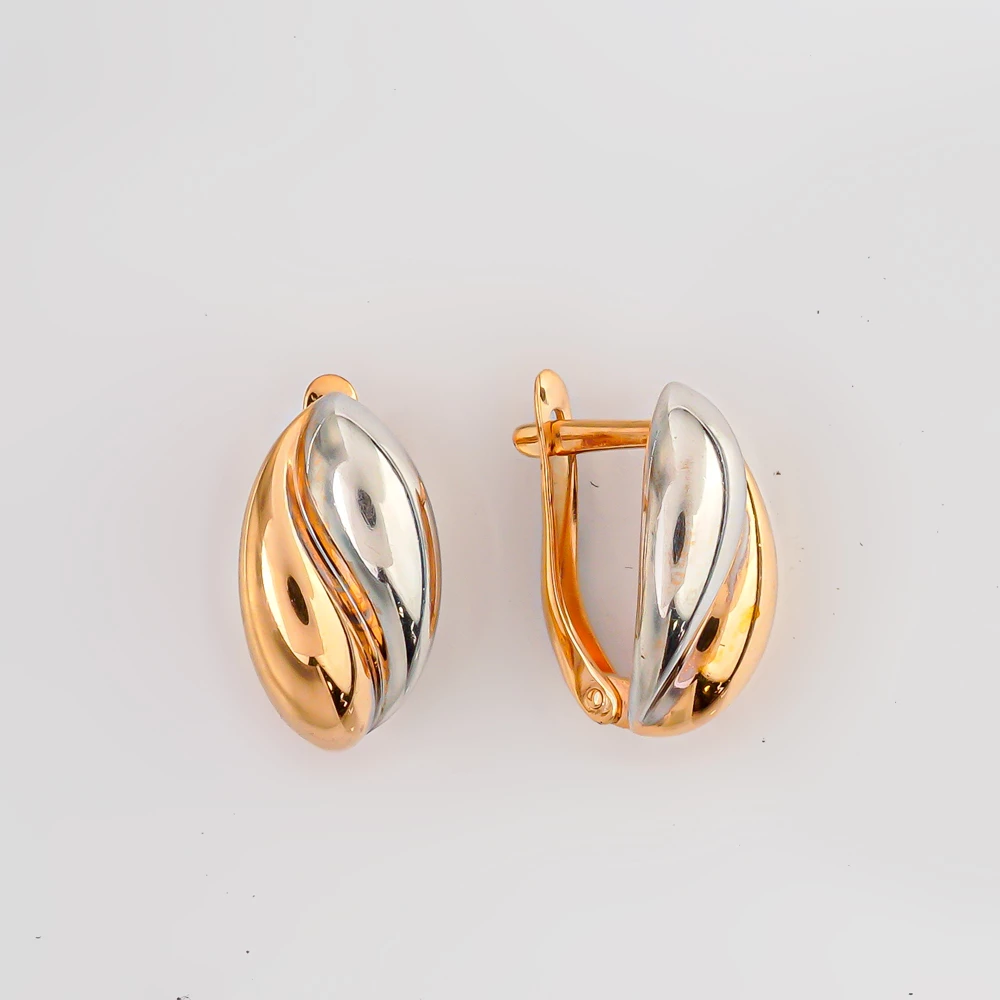 Серьги из красного золота 585 пробы