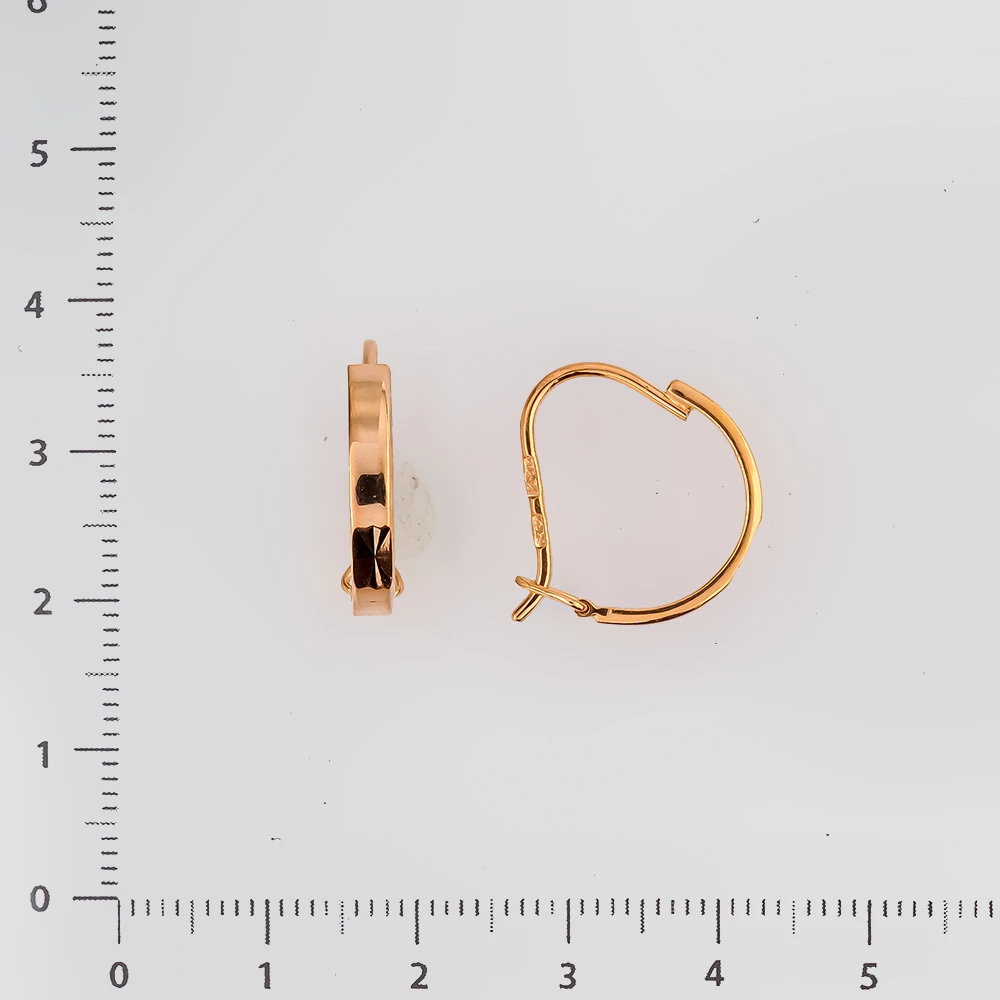 Серьги из красного золота 585 пробы