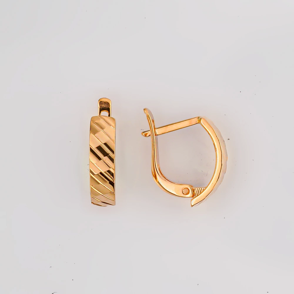 Серьги из красного золота 585 пробы