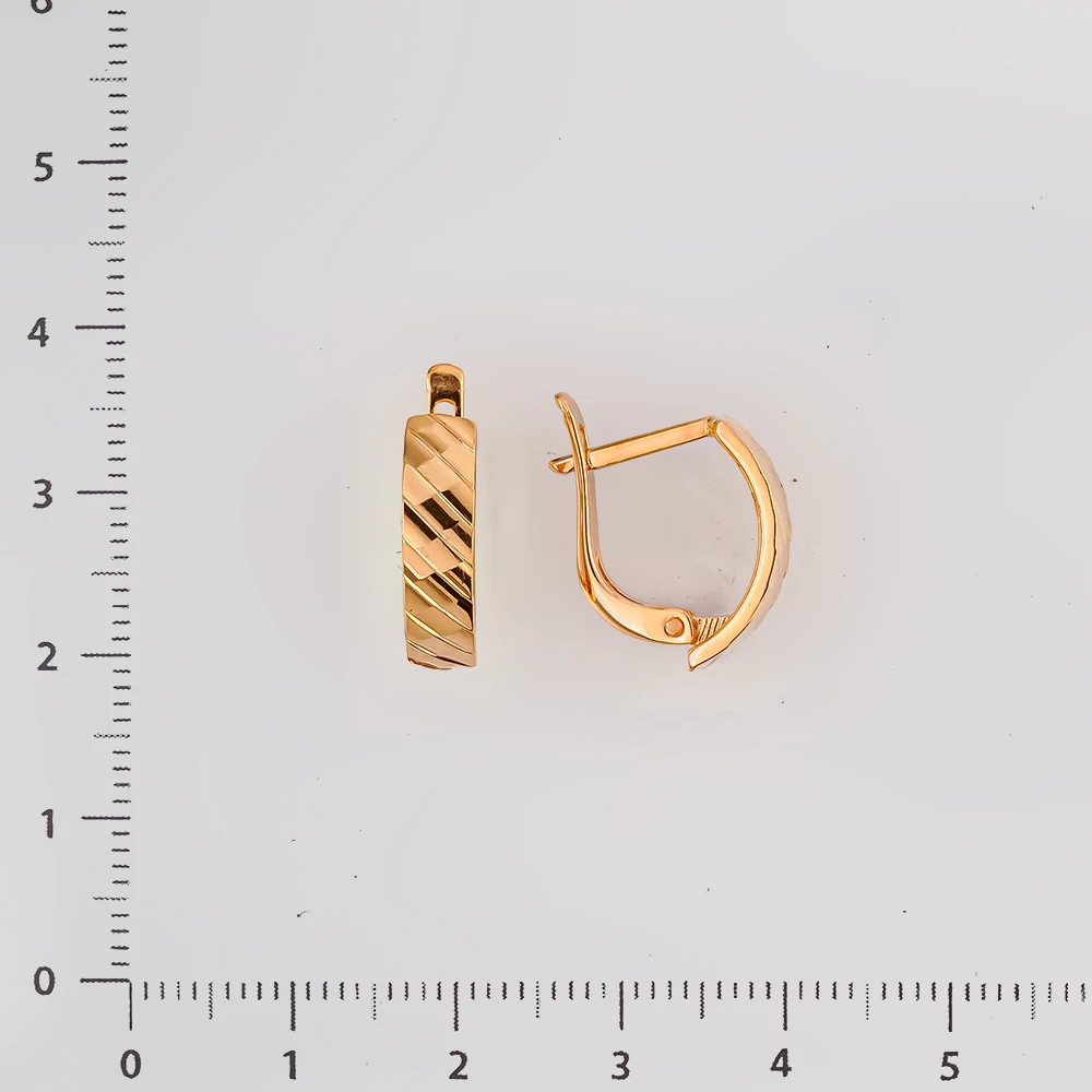 Серьги из красного золота 585 пробы