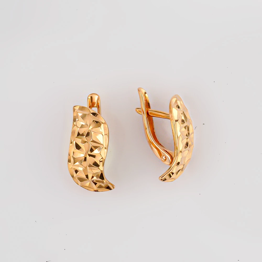 Серьги из красного золота 585 пробы
