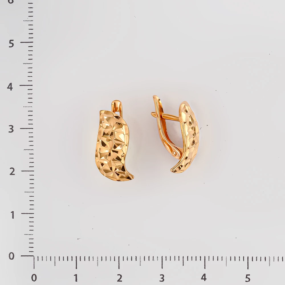 Серьги из красного золота 585 пробы