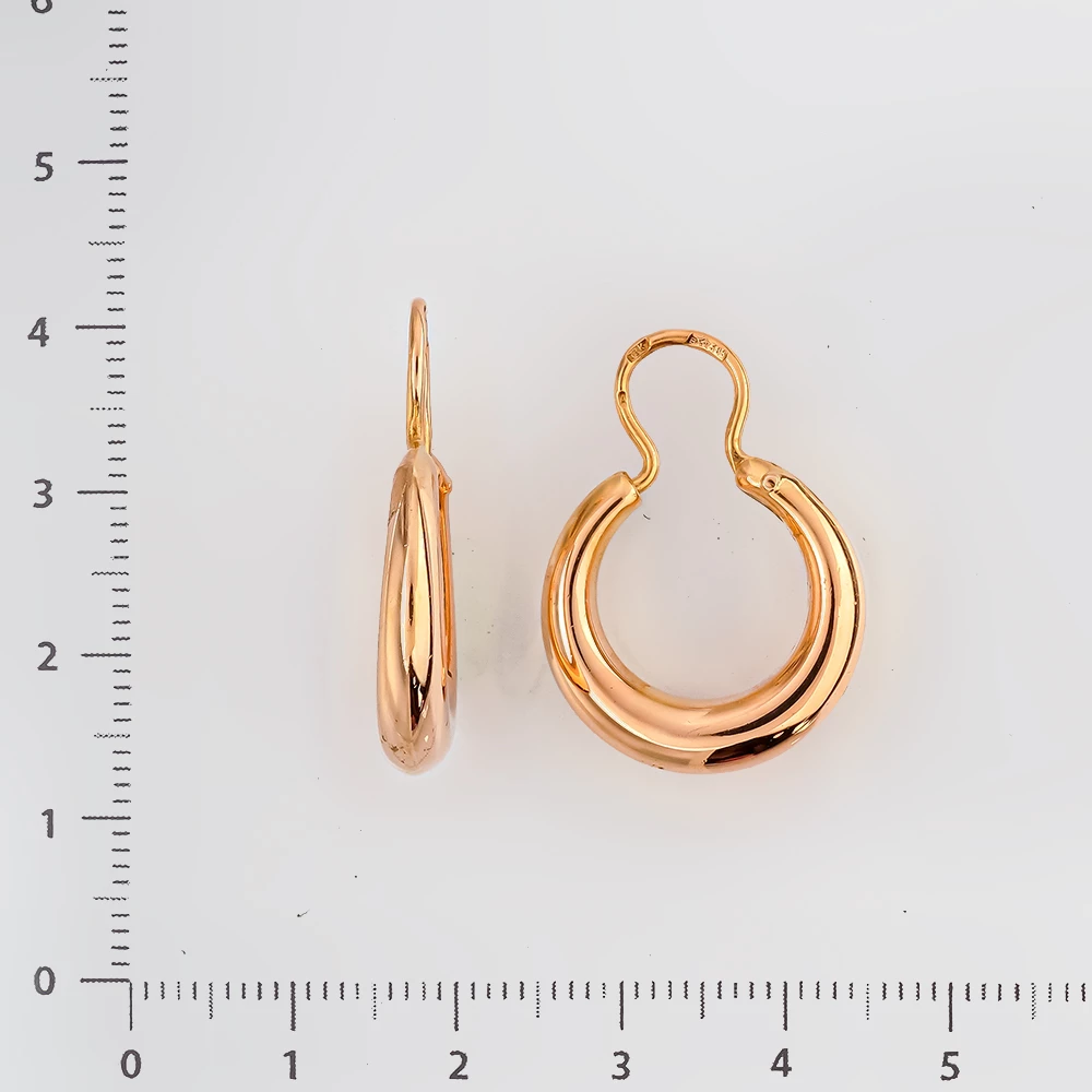 Серьги из красного золота 583 пробы
