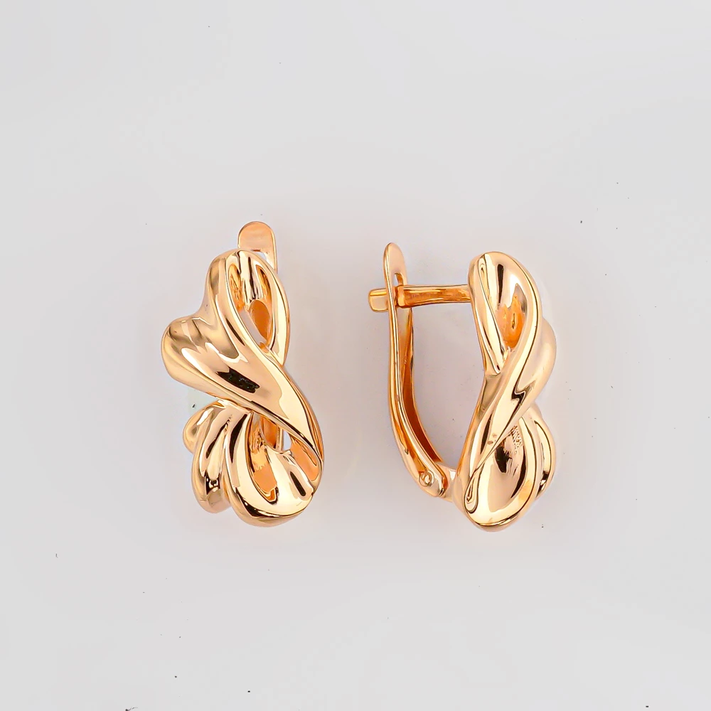 Серьги из красного золота 585 пробы