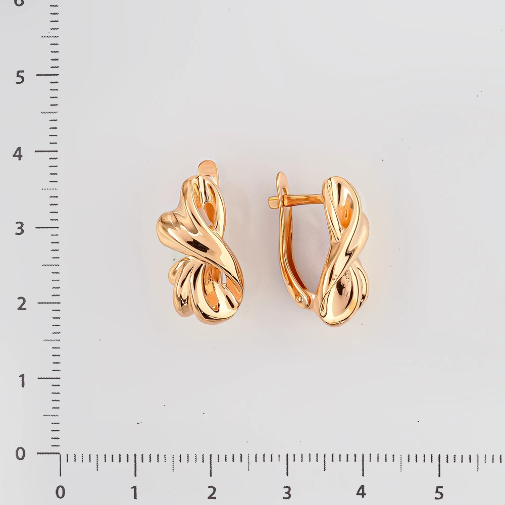 Серьги из красного золота 585 пробы