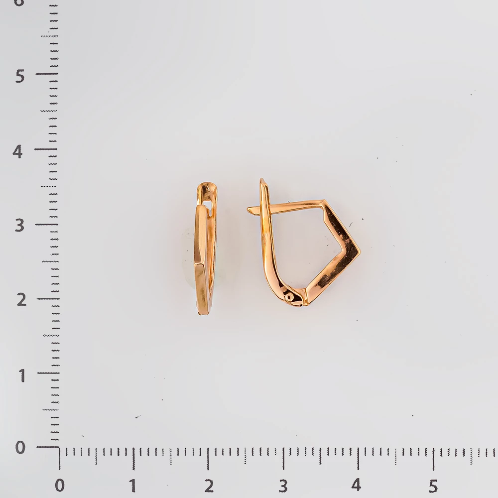 Серьги из красного золота 585 пробы