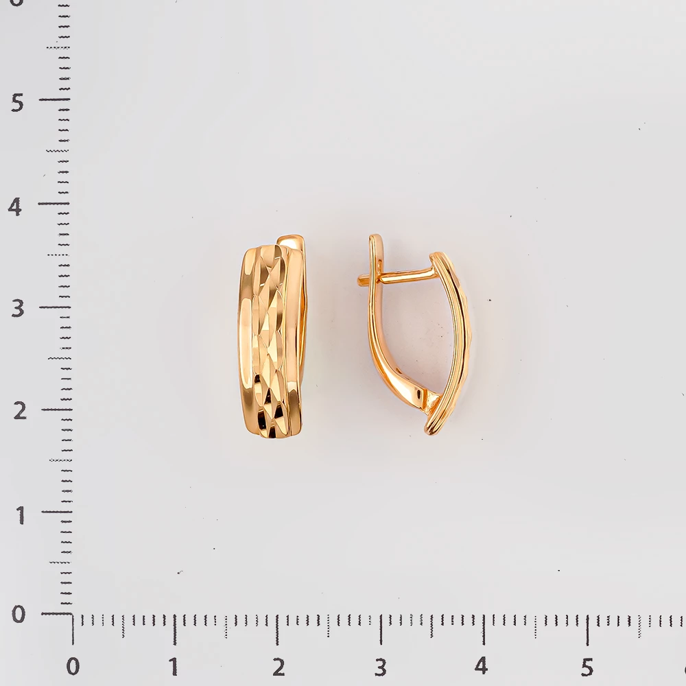 Серьги из красного золота 585 пробы