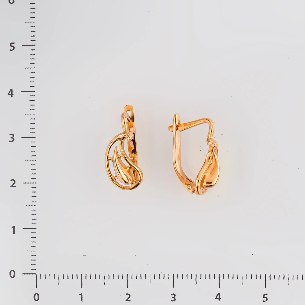Серьги из красного золота 583 пробы