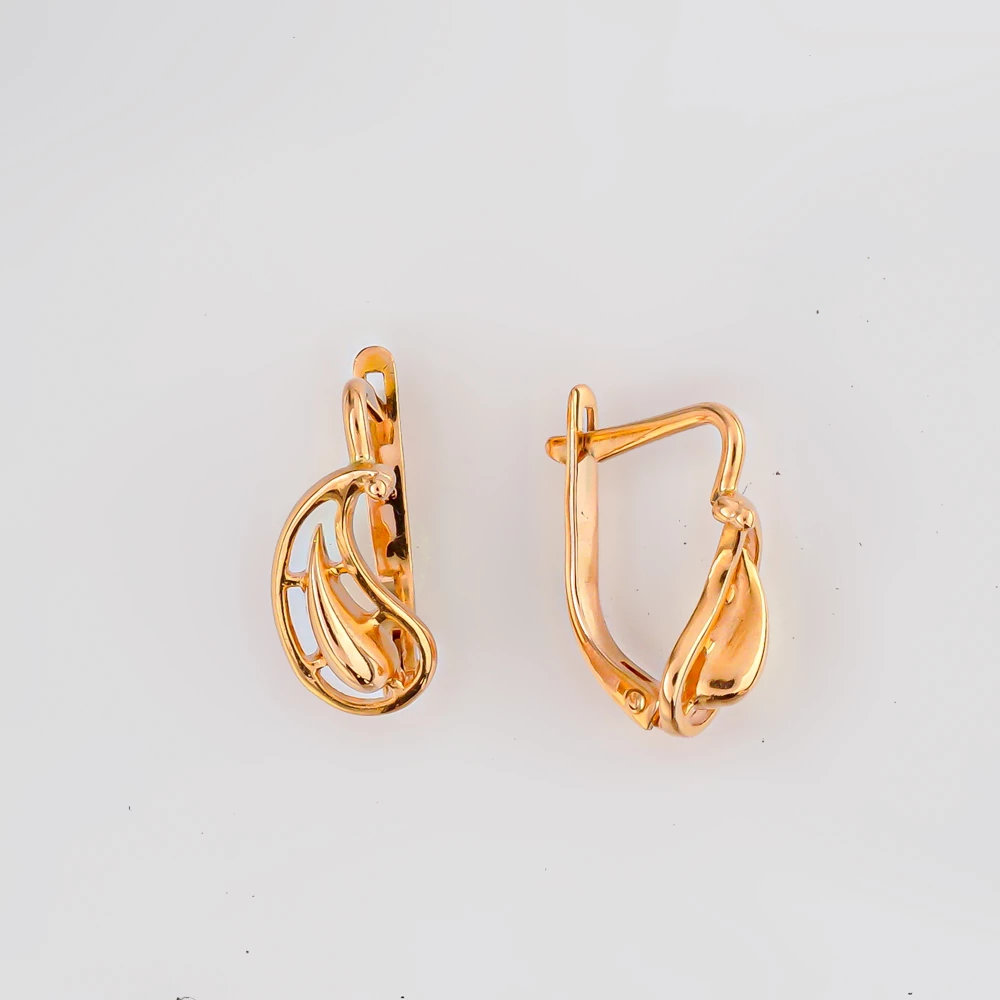 Серьги из красного золота 583 пробы