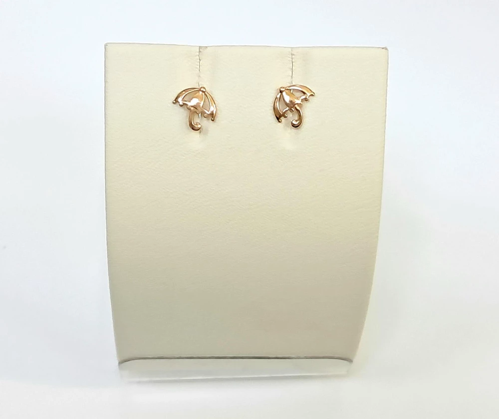 Серьги из красного золота 585 пробы